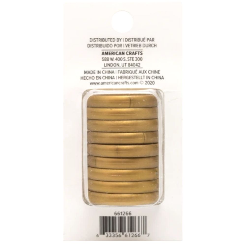 Gold 1.25 Inch Expander Discs / Anillos Dorados para Libreta o Agenda Discos para Planners We R Memory Keepers