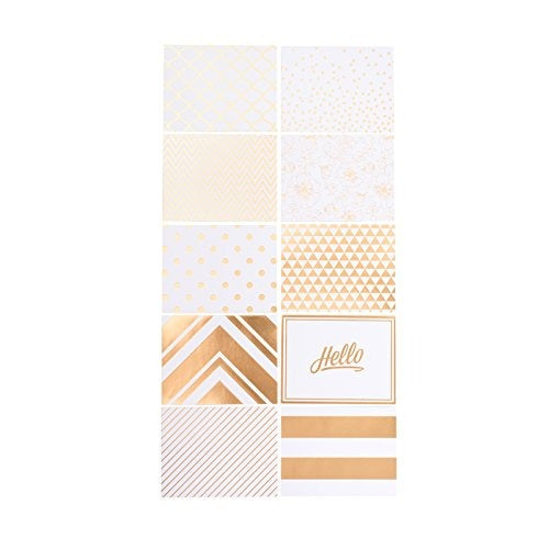 Golden Box of Cards / Tarjetas y Sobres Doradas Papel DCWV