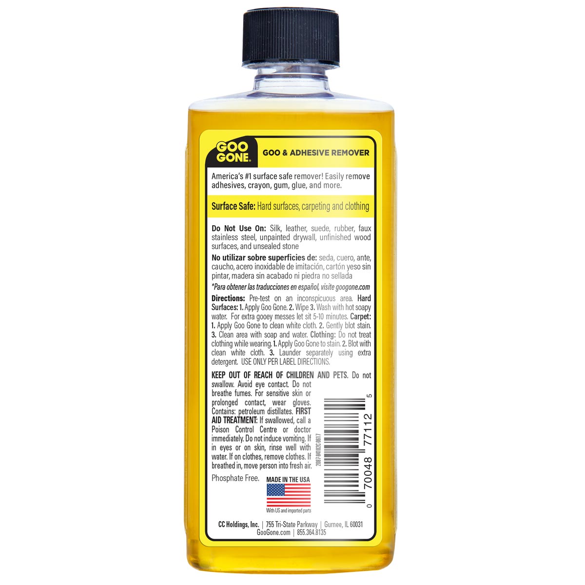 Goo Gone Original 8oz  / Removedor de Adhesivo 236ml Descontinuado Goo Gone