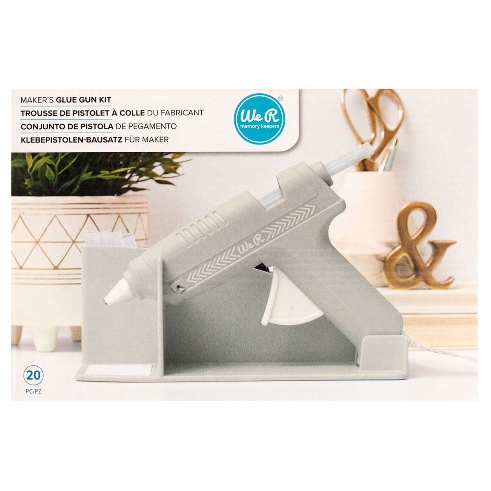 Maker's Glue Gun Kit Gray / Kit Pistola de Silicón Baja Temperatura