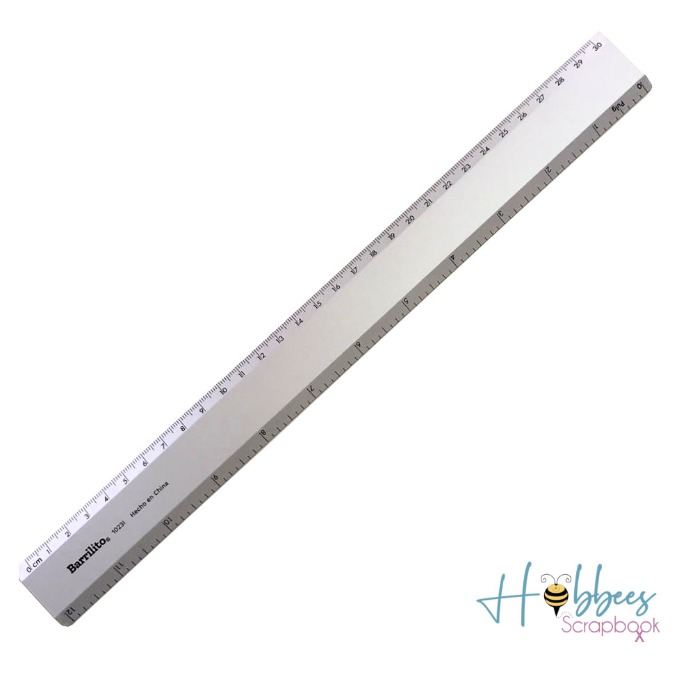 Regla de Aluminio Ligera 30cm Descontinuado Barrilito