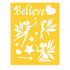 Believe Fairy Theme Stencil / Esténcil de Hadas Esténciles / Plantillas Darice