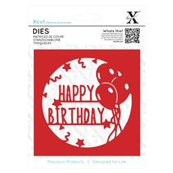 Suaje de Corte de Circulo Decorativo / Happy Birthday Descontinuado XCut