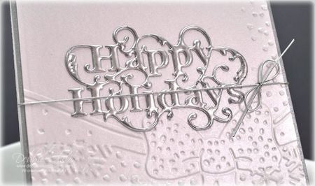 Suaje de Corte de Etiqueta Navideña  / Happy Holidays Descontinuado Spellbinders