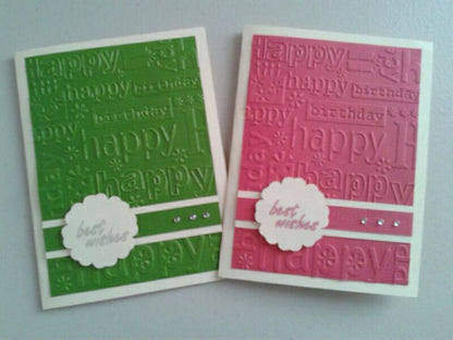 Embossing Folder Happy Birthday / Folder de Grabado Cumpleaños Descontinuado Cuttlebug