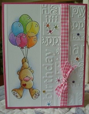 Embossing Folder Happy Birthday / Folder de Grabado Cumpleaños Descontinuado Cuttlebug