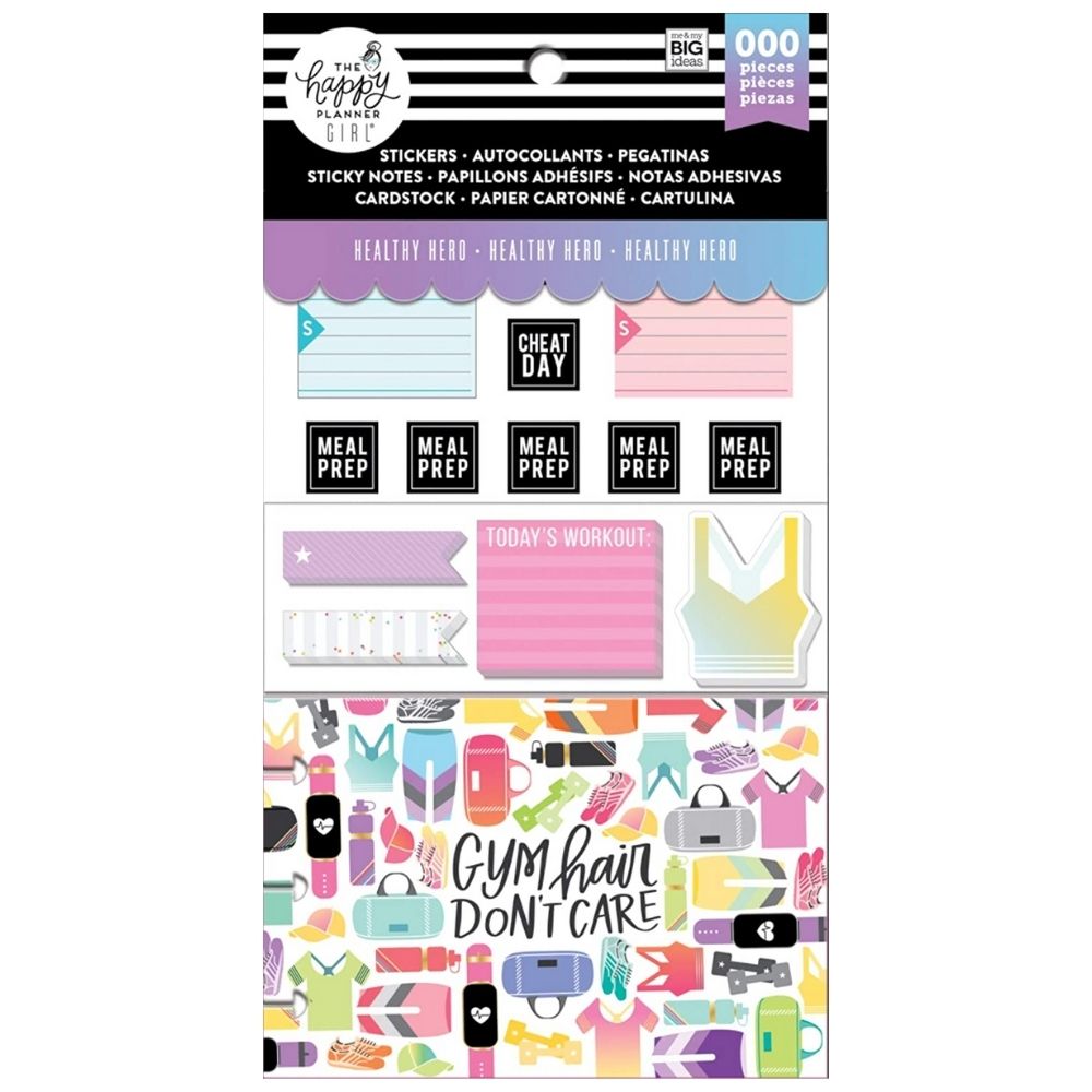 Happy Planner Healthy Hero Stickers / Estampas Para Planificador Descontinuado Me &amp; My Big Ideas