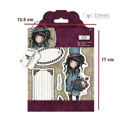 Sellos de Goma Cling Gorjuss / Gorjuss Stamp Hatter Descontinuado Santoro