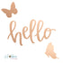 Hello Vinyl Embellishment / Sticker de Vinilo Metalizado Dorado Stickers 1canoe2