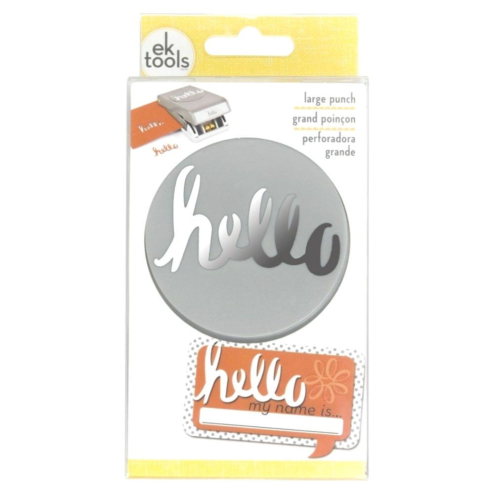 2 1/2" Hello Large Punch / Perforadora Hello de 6.35 cm Descontinuado Ek Success