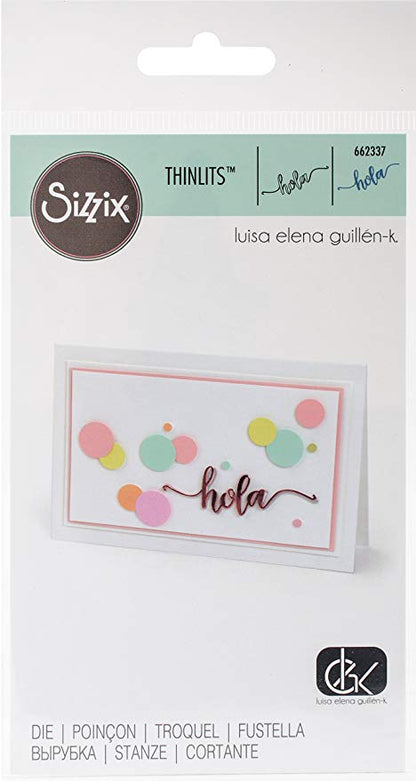 Thinlits Dies Hola / Suaje de Hola Dados de Corte / Suajes / Troqueles Sizzix