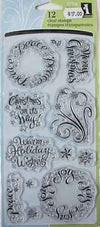 Sellos de Polímero de Fiestas  / Warm Holiday Wishes 97734