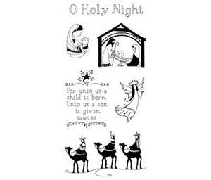 Sellos de Polímero de Noche Sagrada  / O Holy Ninght 99506 Descontinuado Inkadinkado