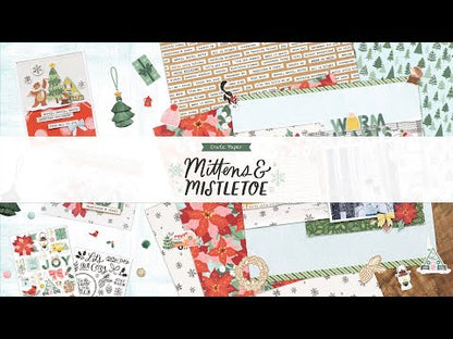 Mittens &amp; Mistletoe Cardstock Stickers / Estampas de Cartulina Muérdago