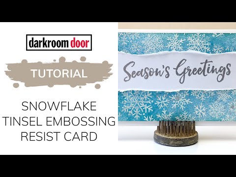 Snowflake Tinsel Embowsing Powder / Polvo de Embossing Snowflake