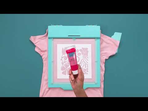 Vinyl Print Press Screen Print Ink / Tinta de Serigrafía Rojo Impresiòn con Prensa We R Memory Keepers