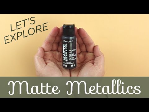 Acrylic Matte Metallics Paint Rose Gold / Pintura Metálica Oro Rosa Matte