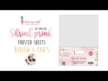 Shrink Prink Sheets 21 x 29.7 cm / 10 Hojas Encogibles Descontinuado Dress My Craft