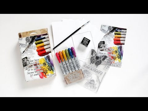 Tim Holtz Distress Watercolor Kit / kit de Crayones Acuarelables