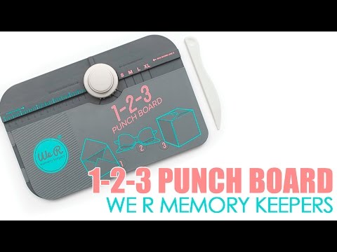 1-2-3 Punch Board / Tabla para crear Cajitas, Moños y Sobres Herramientas We R Memory Keepers