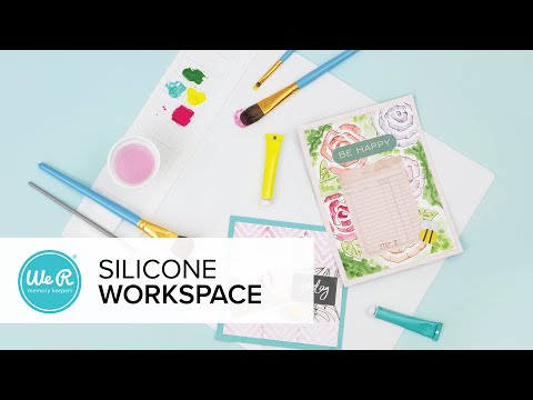 Silicone Workspace &amp; Stencil Mat 12&quot; / Tapete de Trabajo 30.5 cm Tapetes, Mats We R Memory Keepers