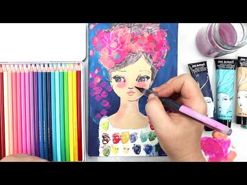 Faces Clear Stamps / Sellos Acrílicos Caras de Mujer Descontinuado Jane Davenport