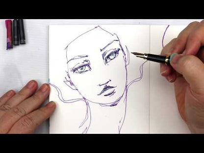 Inkredible Fountain Pen Set Mermaid / Set de Caligrafía Sirena Jane Davenport