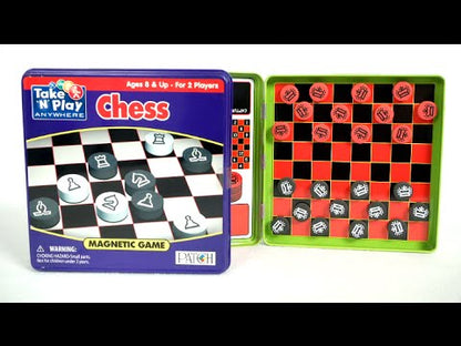 Magnetic Game Checkers / Juego de Damas Chinas Magnético