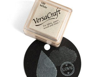 VersaCraft Mini Ink Pad White / Mini Cojín de Tinta Blanco Tintas TSUKINEKO