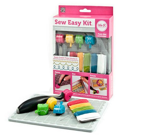 Sew Easy Kit + 2 / Set de Herramientas Para Coser Papel con Extras Descontinuado We R Memory Keepers