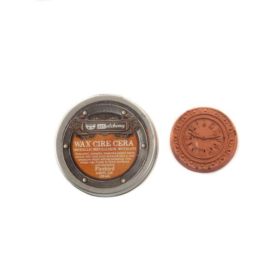 Finnabair Art Alchemy Metallique Wax Firebird / Pintura en Cera Fuego Pintura y Medios Mixtos Prima Marketing