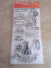 It&#39;s a Party Cling Stamps / Sellos de Goma Fiesta