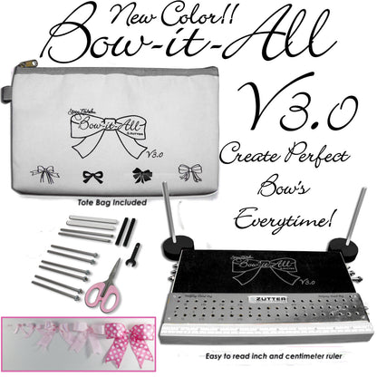 Bow It All V3.0 White / Herramienta Para Hacer Moños Perfectos Blanca DESCONTINUADO Zutter