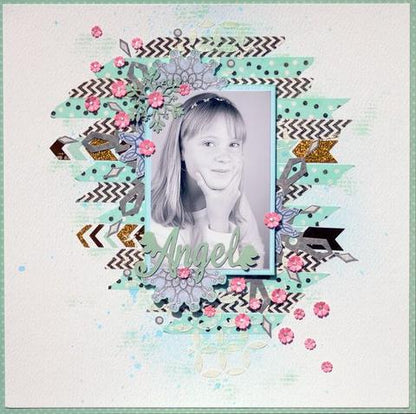 Washi Tape Gold Foil Chevron / Cinta con Dorado Descontinuado BoBunny