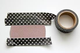 Washi Tape Black / Cinta Adhesiva Negra Washi Tape Darice