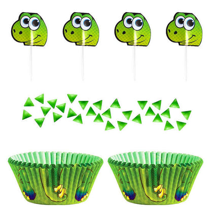 Cupcake Decorating Kit Makes / Kit de Decoracion de Cupcake de Dinosaurios Descontinuado Wilton