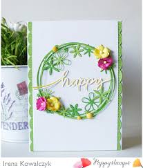 Scribble Flower Circle Die / Suaje de Corte Circulo de Flores Descontinuado Poppy Stamps