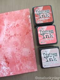 Tim Holtz Distress Oxide Worn Lipstick / Cojin de Tinta Efecto Oxidado Rojo Tintas Ranger