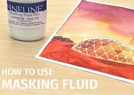 Masking Fluid  / Líquido Enmascarador Punta Fina Medios Mixtos y Pastas Texturizadoras Fineline Applicators