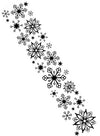 Embossing 2.5 in 12 in Snowflake / Folder de Grabado Copos de Nieve