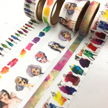 Washi Tape Rolls Faces  / 5 Cintas Adhesivas Washi Washi Tape Jane Davenport