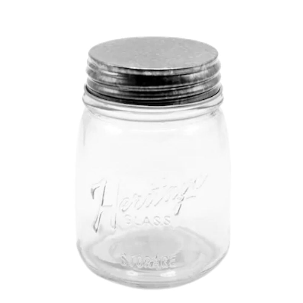 Heritage Clear Glass Mason Jar / Frasco de Vidrio Almacenamiento y Organización Darice