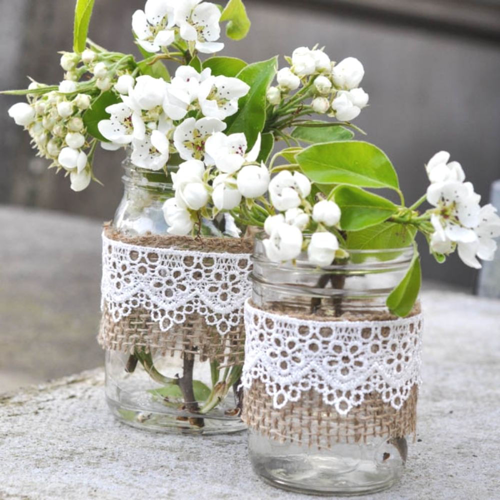 Heritage Clear Glass Mason Jar / Frasco de Vidrio Almacenamiento y Organización Darice