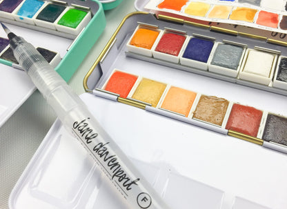 Mixed Media Aqua Brushes / Pinceles Rellenables Marcadores &amp; Plumones Jane Davenport