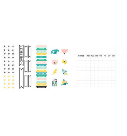Magnet Studio Collection Magnet Board Kits Chore Chart / Tablero Magnético para Tareas 40.5 x 50.8 cm Descontinuado Maggie Holmes
