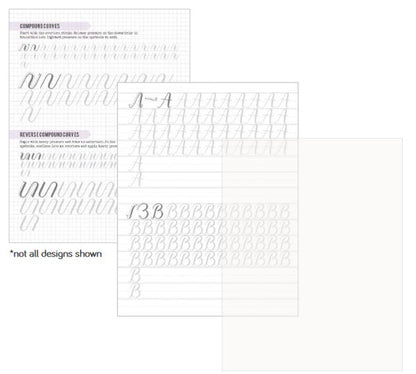 Kelly Creates Small Brush Workbook / Cuaderno de Trabajo para Caligrafía 122 hojas Caligrafía Kelly Creates