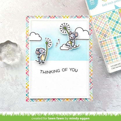 Perfectly Plaid Remix Petite Paper Pad 6" / Block de Papel Tartán 6"  Lawn Fawn