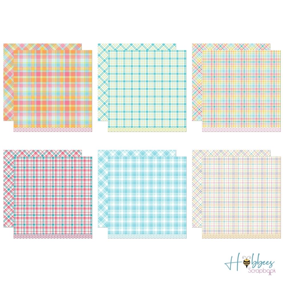 Perfectly Plaid Remix Petite Paper Pad 6" / Block de Papel Tartán 6"  Lawn Fawn