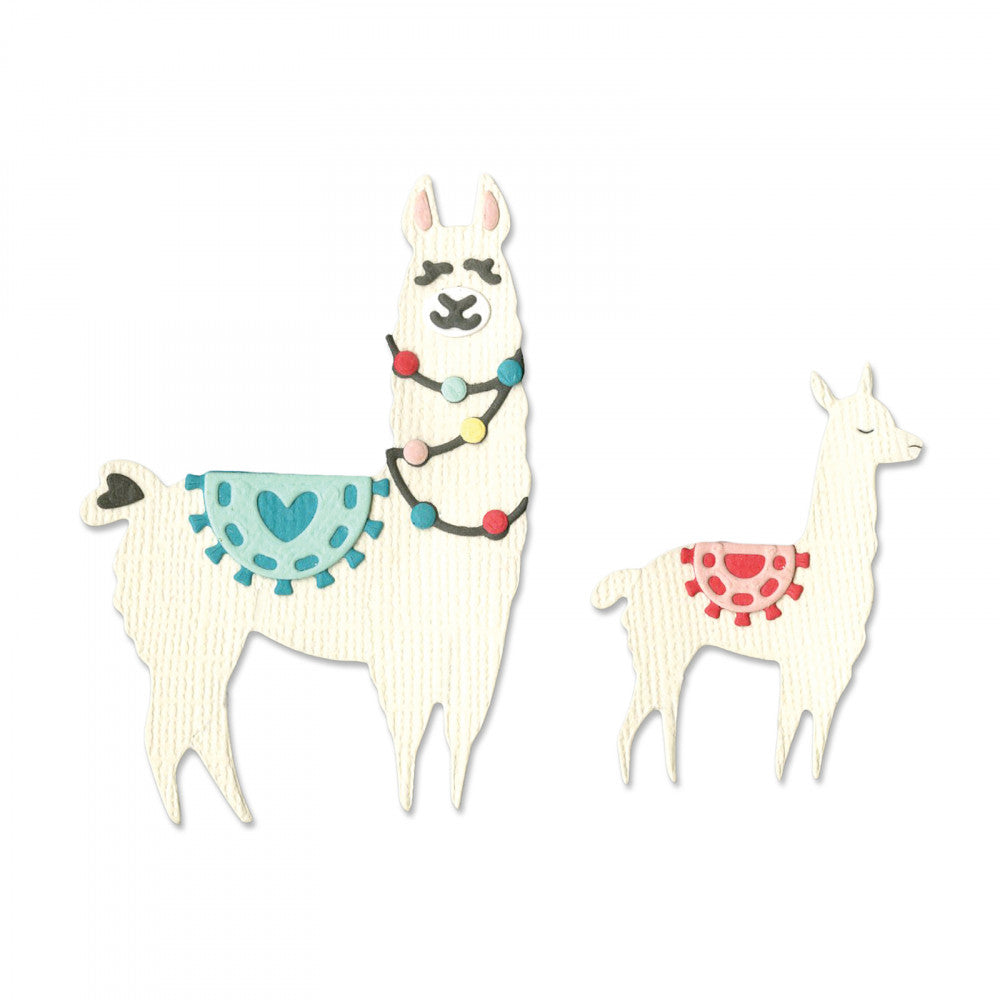 Thinlits Llama &amp; Baby Llama Die / Suajes de Llama y Llama Bebé Descontinuado Sizzix