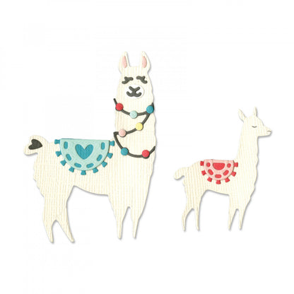 Thinlits Llama &amp; Baby Llama Die / Suajes de Llama y Llama Bebé Descontinuado Sizzix